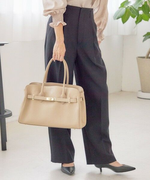 SHIPS / シップス トートバッグ | 【SHIPS別注】MILOS: 金具付き ベルト トート M | 詳細2