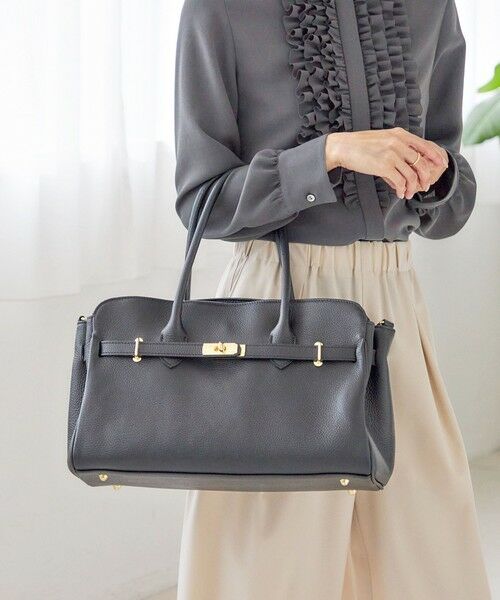 SHIPS / シップス トートバッグ | 【SHIPS別注】MILOS: 金具付き ベルト トート M | 詳細18