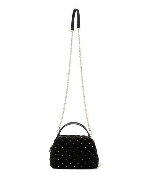 SHIPS / シップス ショルダーバッグ | ポリエステル ベロア キルティング バッグ | 詳細12