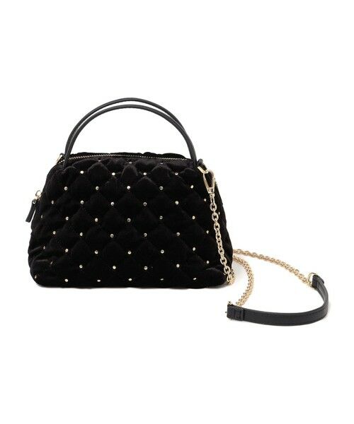 SHIPS / シップス ショルダーバッグ | ポリエステル ベロア キルティング バッグ | 詳細7