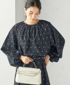 SHIPS / シップス シャツ・ブラウス | 〈手洗い可能〉ポンポン ジャカード クルーネック ブラウス