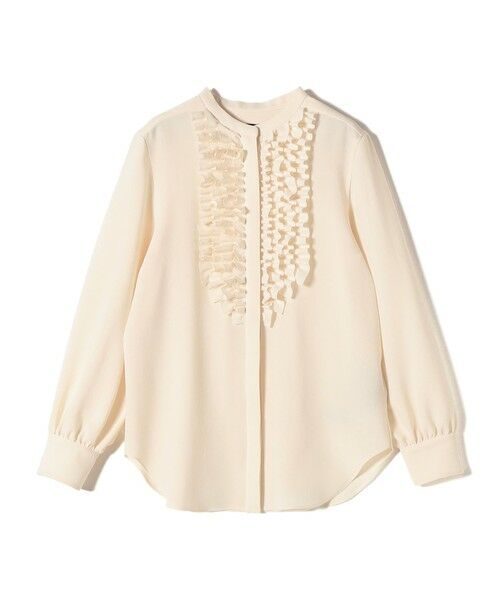 SHIPS / シップス シャツ・ブラウス | 〈洗濯機可能〉ポリエステル カルゼ フリル ブラウス | 詳細7