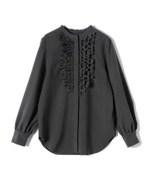 SHIPS / シップス シャツ・ブラウス | 〈洗濯機可能〉ポリエステル カルゼ フリル ブラウス | 詳細21