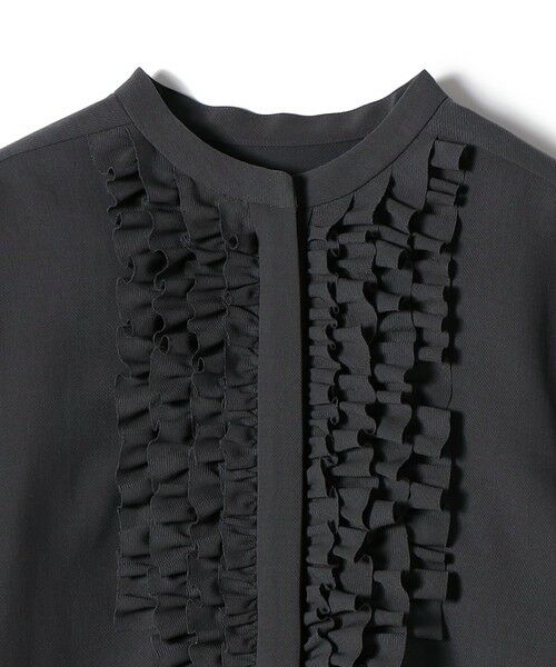 SHIPS / シップス シャツ・ブラウス | 〈洗濯機可能〉ポリエステル カルゼ フリル ブラウス | 詳細23