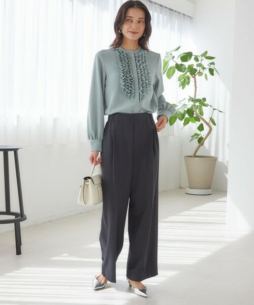 SHIPS / シップス シャツ・ブラウス | 〈洗濯機可能〉ポリエステル カルゼ フリル ブラウス | 詳細28