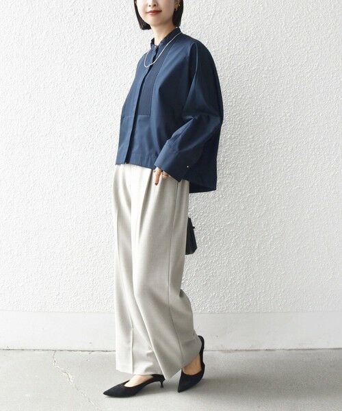 SHIPS / シップス シャツ・ブラウス | 〈手洗い可能〉ピンタック ドルマン 長袖 シャツ | 詳細2