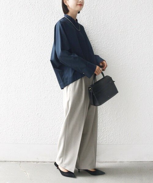 SHIPS / シップス シャツ・ブラウス | 〈手洗い可能〉ピンタック ドルマン 長袖 シャツ | 詳細4