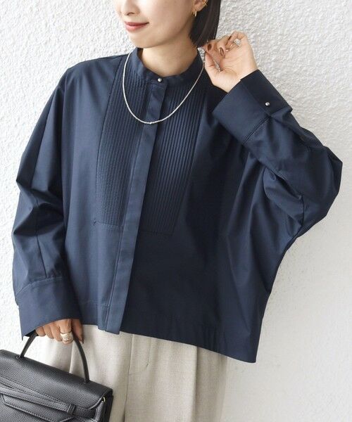 SHIPS / シップス シャツ・ブラウス | 〈手洗い可能〉ピンタック ドルマン 長袖 シャツ | 詳細5