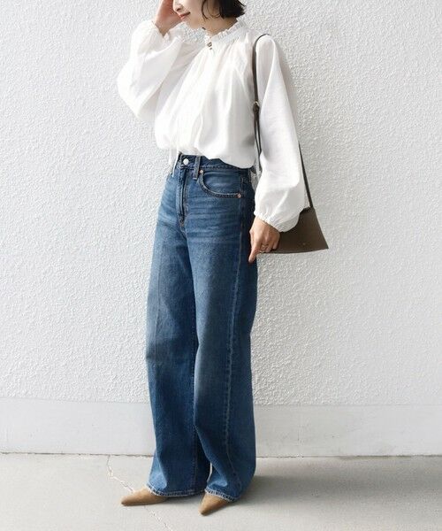 SHIPS / シップス シャツ・ブラウス | 《一部追加予約》〈手洗い可能〉シアー タンブラー リボン デザイン 長袖 ブラウス | 詳細2