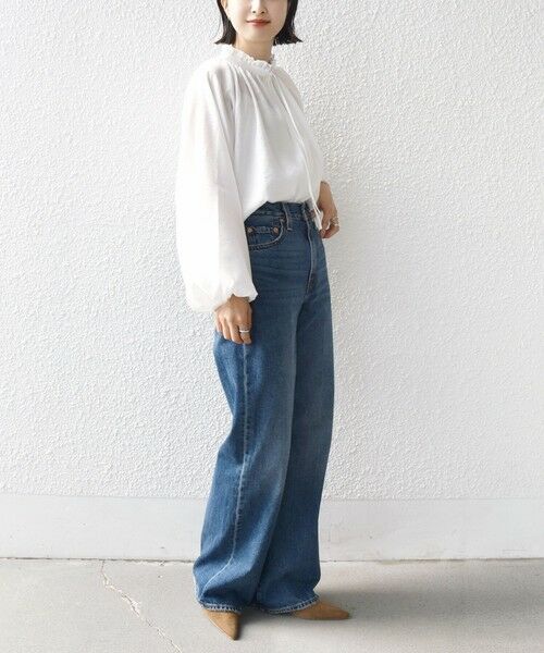 SHIPS / シップス シャツ・ブラウス | 《一部追加予約》〈手洗い可能〉シアー タンブラー リボン デザイン 長袖 ブラウス | 詳細3