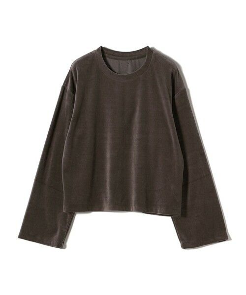 SHIPS / シップス カットソー(半袖以外) | 〈手洗い可能〉コットン ポリエステル ベロア ワイド スリーブ | 詳細11