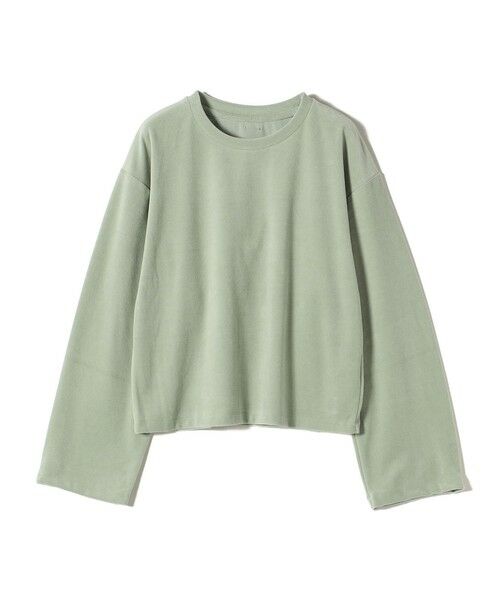 SHIPS / シップス カットソー(半袖以外) | 〈手洗い可能〉コットン ポリエステル ベロア ワイド スリーブ | 詳細21