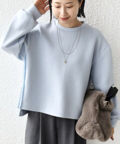 SHIPS / シップス Tシャツ | 【WEB限定】〈手洗い可能〉サイド スリット フリル ダンボール カットソー