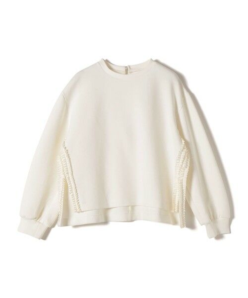 SHIPS / シップス Tシャツ | 【WEB限定】〈手洗い可能〉サイド スリット フリル ダンボール カットソー | 詳細12