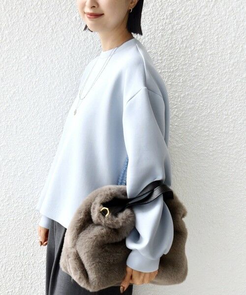 SHIPS / シップス Tシャツ | 【WEB限定】〈手洗い可能〉サイド スリット フリル ダンボール カットソー | 詳細20