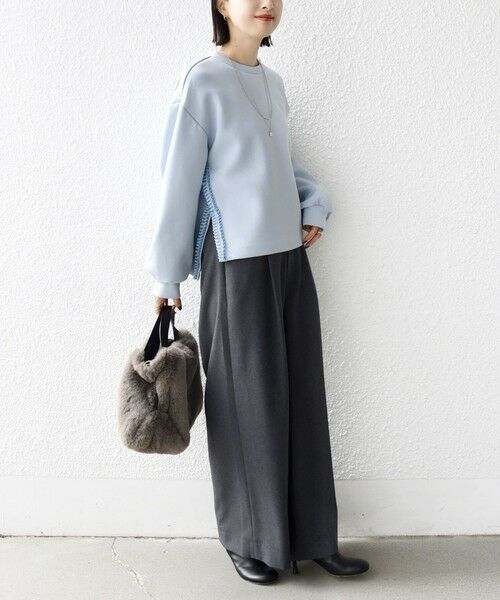 SHIPS / シップス Tシャツ | 【WEB限定】〈手洗い可能〉サイド スリット フリル ダンボール カットソー | 詳細27