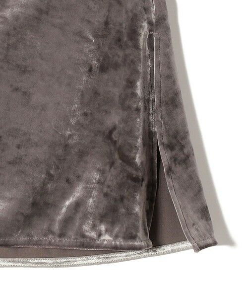 SHIPS / シップス キャミソール・チューブトップ | 〈手洗い可能〉スノー クラッシュ ポリエステル ベロア サイド スリット キャミ | 詳細16