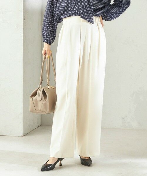 SHIPS / シップス その他パンツ | 〈手洗い可能〉メルティ ウォーム タック ワイド パンツ | 詳細4