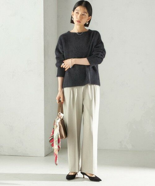 SHIPS / シップス その他パンツ | 〈手洗い可能〉メルティ ウォーム タック ワイド パンツ | 詳細1