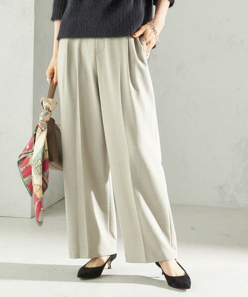 SHIPS / シップス その他パンツ | 〈手洗い可能〉メルティ ウォーム タック ワイド パンツ | 詳細19