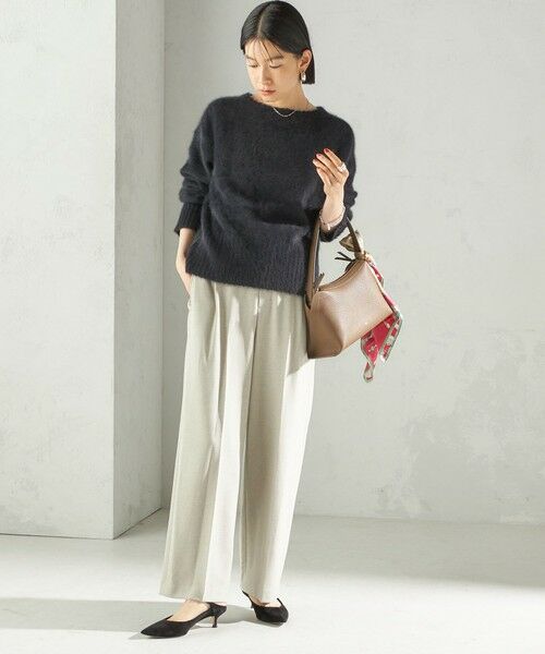 SHIPS / シップス その他パンツ | 〈手洗い可能〉メルティ ウォーム タック ワイド パンツ | 詳細2