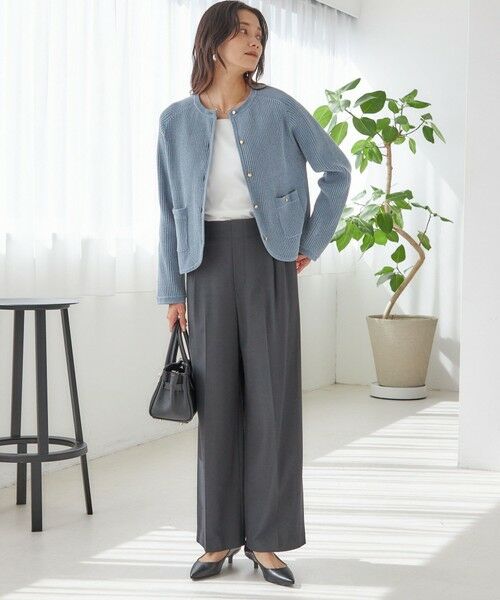 SHIPS / シップス その他パンツ | 〈手洗い可能〉メルティ ウォーム タック ワイド パンツ | 詳細12