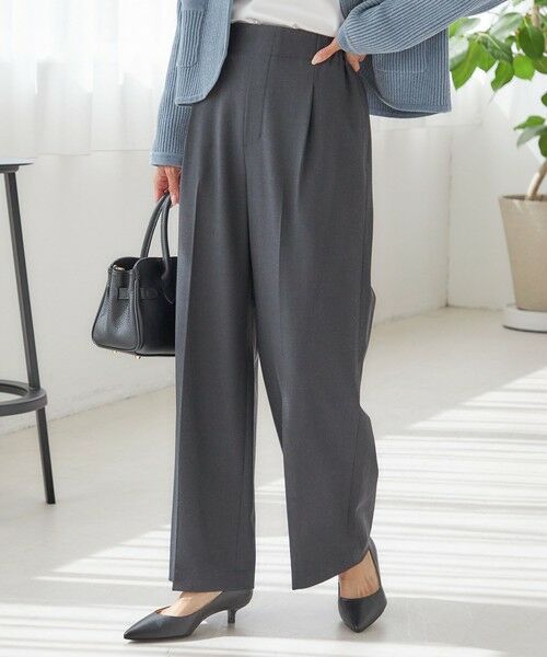 SHIPS / シップス その他パンツ | 〈手洗い可能〉メルティ ウォーム タック ワイド パンツ | 詳細17