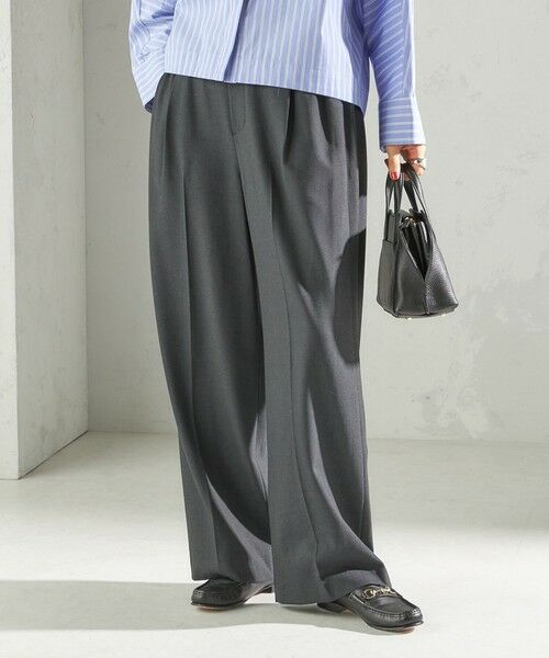 SHIPS / シップス その他パンツ | 〈手洗い可能〉メルティ ウォーム タック ワイド パンツ | 詳細25