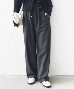 SHIPS / シップス その他パンツ | 〈手洗い可能〉両面起毛 ポケット デザイン ドロスト パンツ