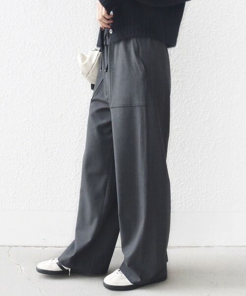 SHIPS / シップス その他パンツ | 〈手洗い可能〉両面起毛 ポケット デザイン ドロスト パンツ | 詳細16