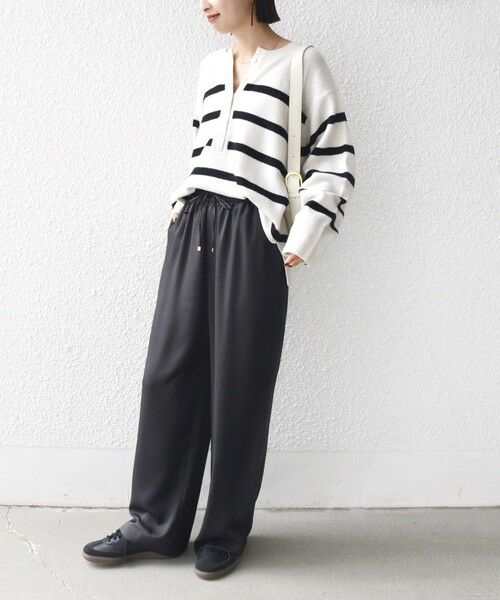 SHIPS / シップス その他パンツ | 《一部追加予約》〈手洗い可能〉サテン ドロスト パンツ | 詳細10