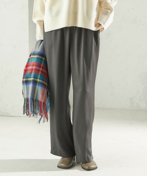 SHIPS / シップス その他パンツ | 《一部追加予約》〈手洗い可能〉サテン ドロスト パンツ | 詳細5