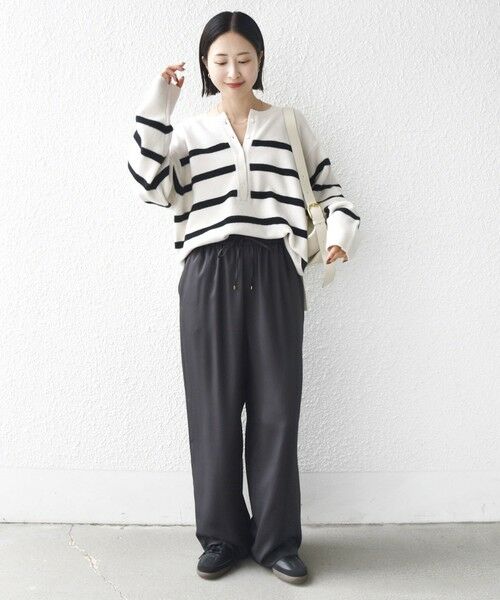 SHIPS / シップス その他パンツ | 《一部追加予約》〈手洗い可能〉サテン ドロスト パンツ | 詳細9