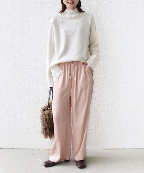 SHIPS / シップス その他パンツ | 《一部追加予約》〈手洗い可能〉サテン ドロスト パンツ | 詳細28