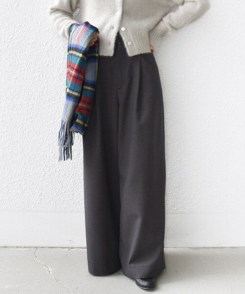 SHIPS / シップス その他パンツ | 〈洗濯機可能〉ウールライク ポケット デザイン ワイド パンツ | 詳細14