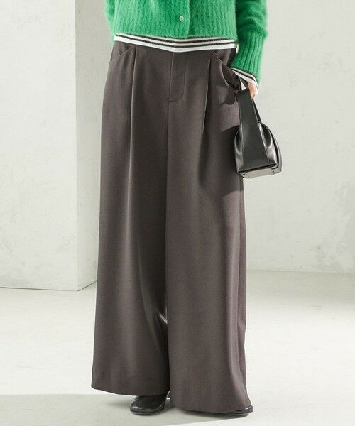 SHIPS / シップス その他パンツ | 〈洗濯機可能〉ウールライク ポケット デザイン ワイド パンツ | 詳細5