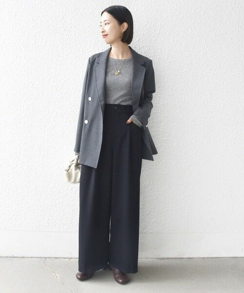 SHIPS / シップス その他パンツ | 〈洗濯機可能〉ウールライク ポケット デザイン ワイド パンツ | 詳細28