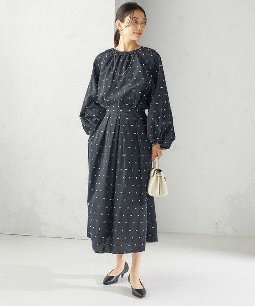 SHIPS / シップス ロング・マキシ丈スカート | 〈手洗い可能〉ポンポン ジャカード タック フレア スカート | 詳細1