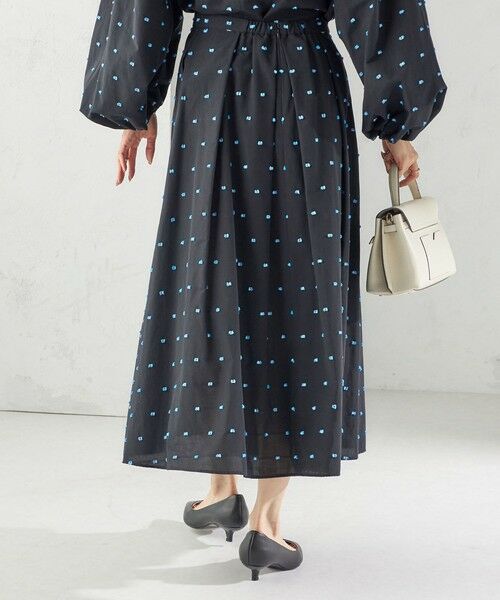 SHIPS / シップス ロング・マキシ丈スカート | 〈手洗い可能〉ポンポン ジャカード タック フレア スカート | 詳細6