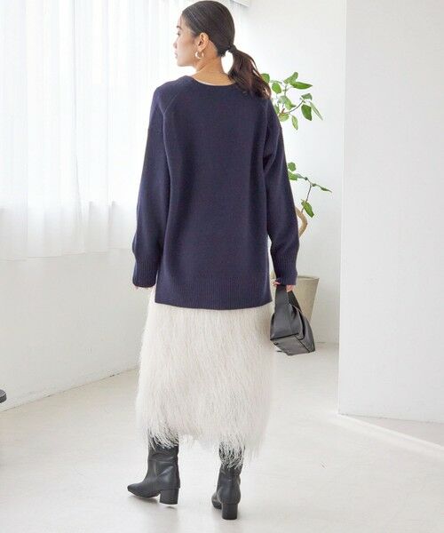 SHIPS / シップス ミニ・ひざ丈スカート | 〈手洗い可能〉フリンジ スカート | 詳細3