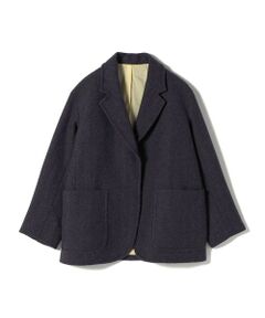 SHIPS / シップス その他アウター | SHIPS Primary Navy Label:ヘリンボーンツイード ジャケット コート