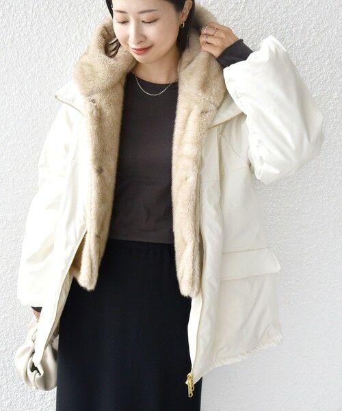 SHIPS / シップス ブルゾン | 【WEB限定】2WAY フェイクファー 中綿 ブルゾン | 詳細5