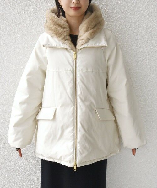 SHIPS / シップス ブルゾン | 【WEB限定】2WAY フェイクファー 中綿 ブルゾン | 詳細18