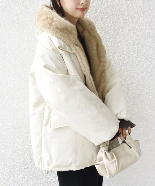 SHIPS / シップス ブルゾン | 【WEB限定】2WAY フェイクファー 中綿 ブルゾン | 詳細7