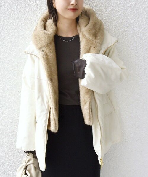 SHIPS / シップス ブルゾン | 【WEB限定】2WAY フェイクファー 中綿 ブルゾン | 詳細8