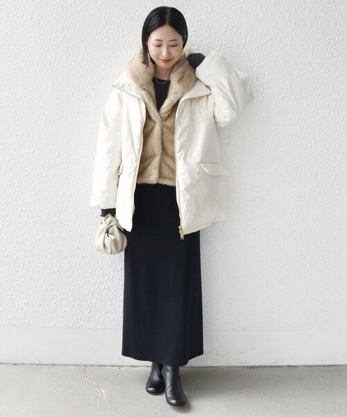 SHIPS / シップス ブルゾン | 【WEB限定】2WAY フェイクファー 中綿 ブルゾン | 詳細9