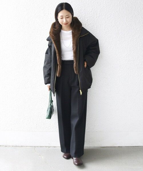 SHIPS / シップス ブルゾン | 【WEB限定】2WAY フェイクファー 中綿 ブルゾン | 詳細21