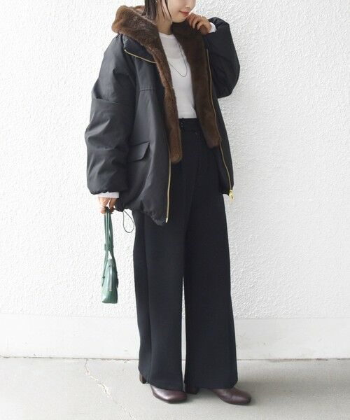 SHIPS / シップス ブルゾン | 【WEB限定】2WAY フェイクファー 中綿 ブルゾン | 詳細24