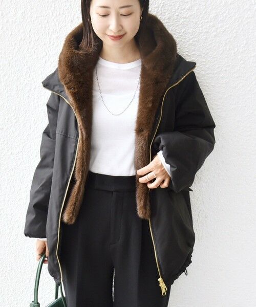 SHIPS / シップス ブルゾン | 【WEB限定】2WAY フェイクファー 中綿 ブルゾン | 詳細30