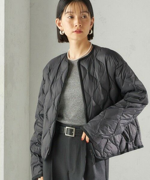 SHIPS for women/シップスウィメン 《予約》【SHIPS別注】Wai+ × TAION:〈手洗い可能〉ショート ダウン ジャケット ブラック MEDIUM SHIPS for women/シップスウィメン 《予約》【SHIPS別注】Wai+ × TAION:〈手洗い可能〉ショート ダウン ジャケット ブラック MEDIUM